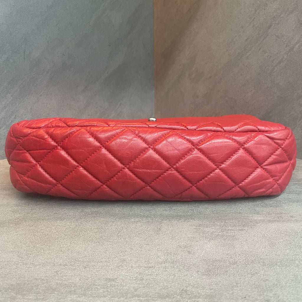 Chanel Classic Flap Puff shape Red-Sliver Airport bag