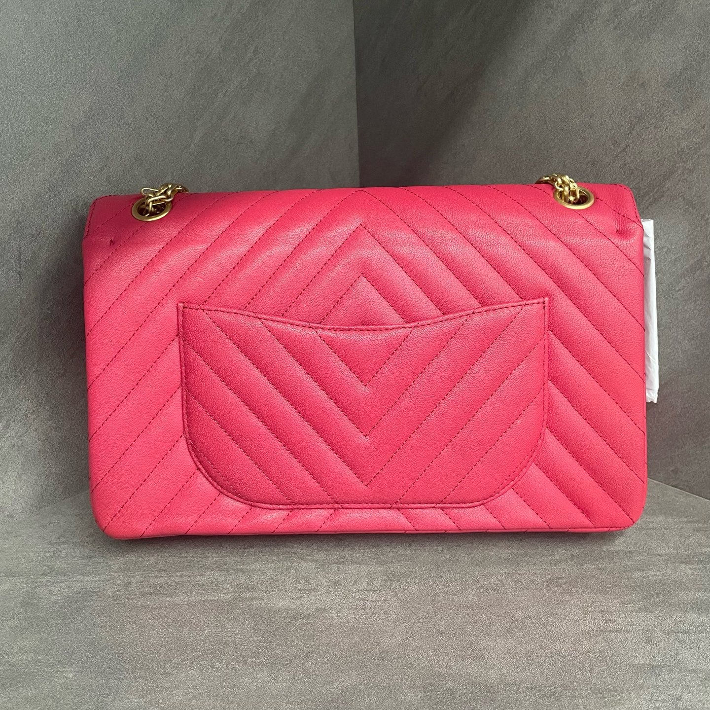 Chanel 2.55 cowhide Pink-Gold