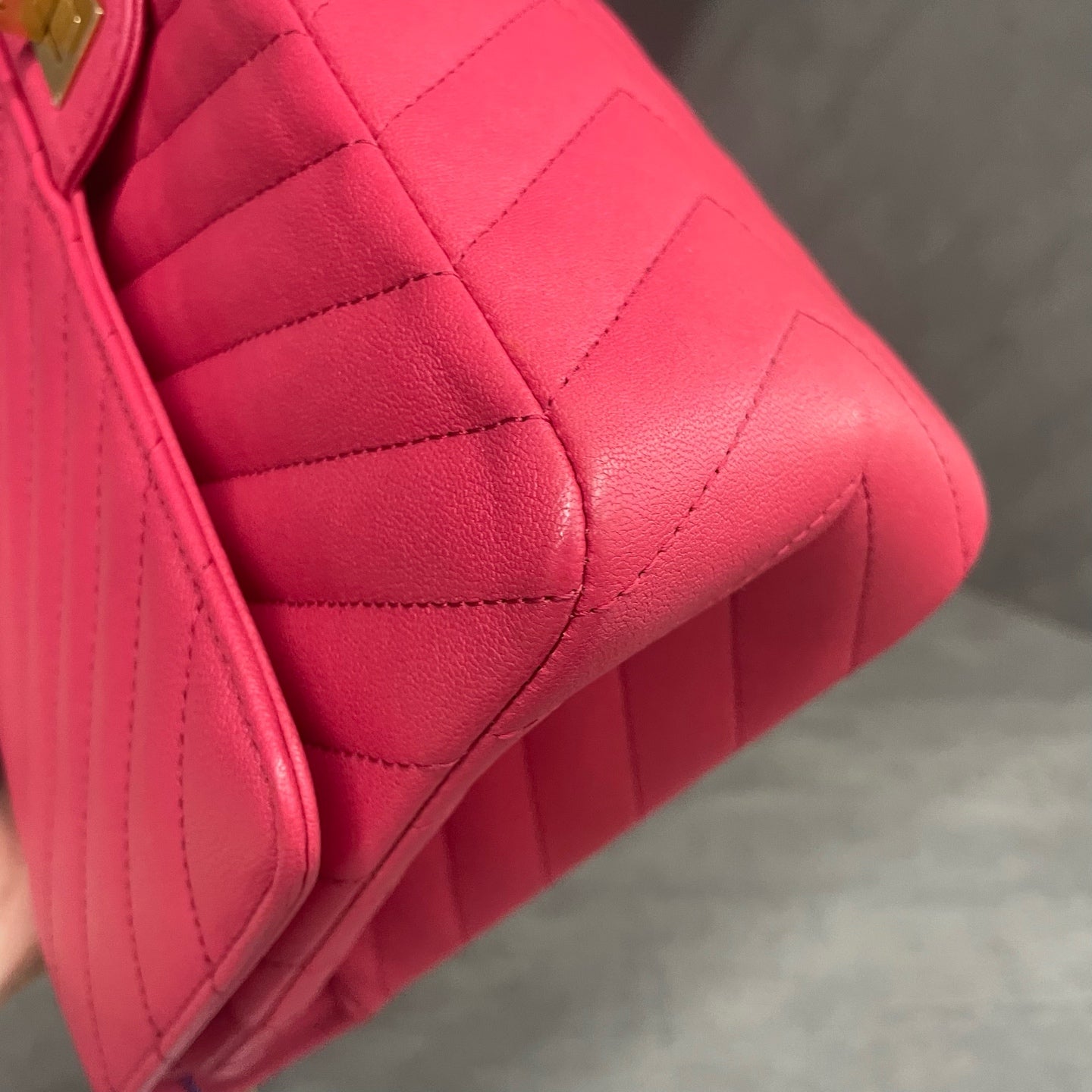 Chanel 2.55 cowhide Pink-Gold
