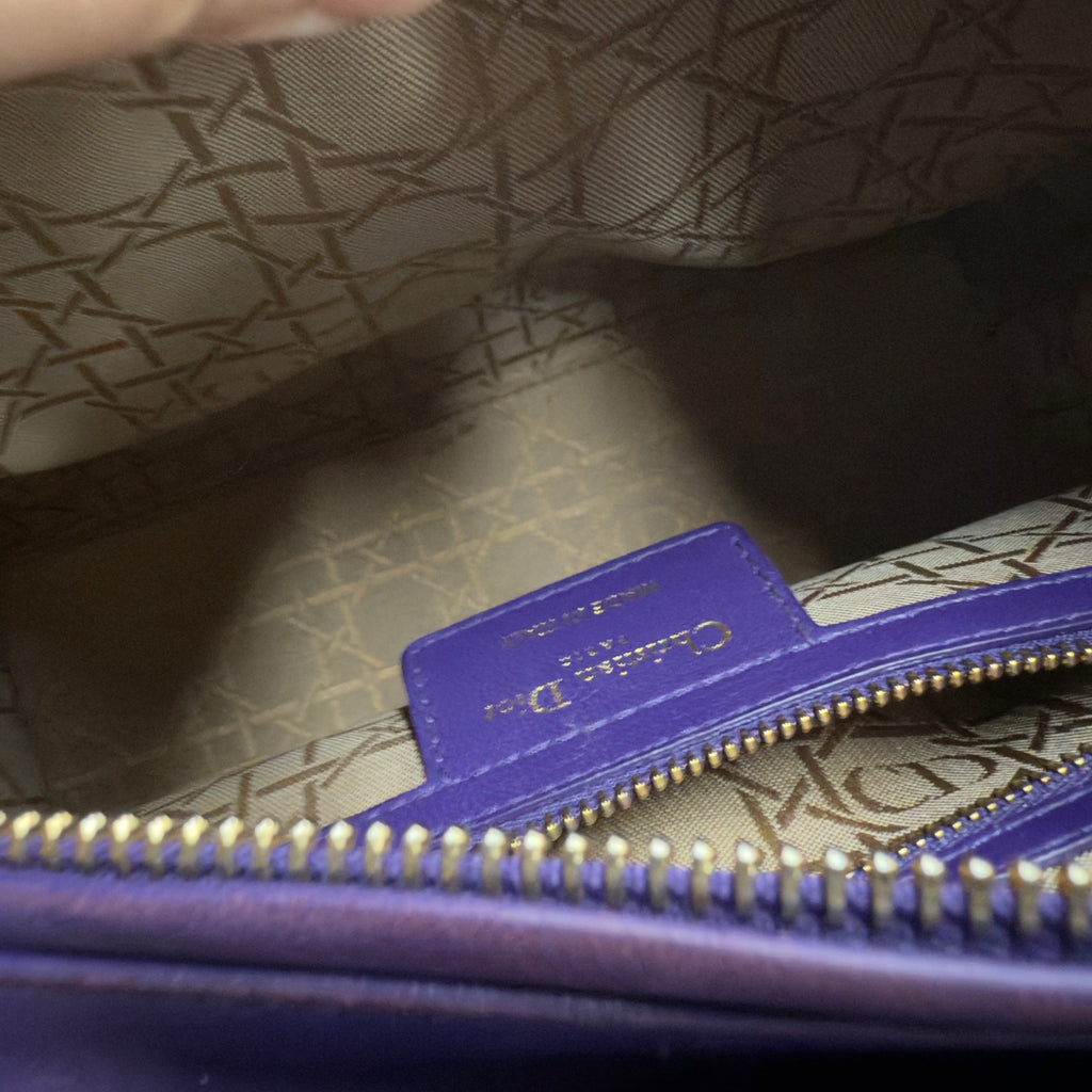 Dior lady dior middle size Purple