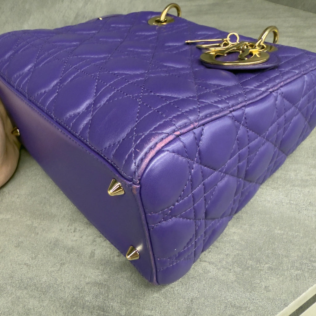 Dior lady dior middle size Purple