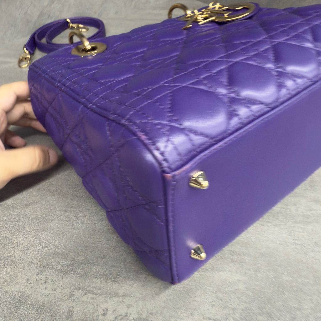 Dior lady dior middle size Purple