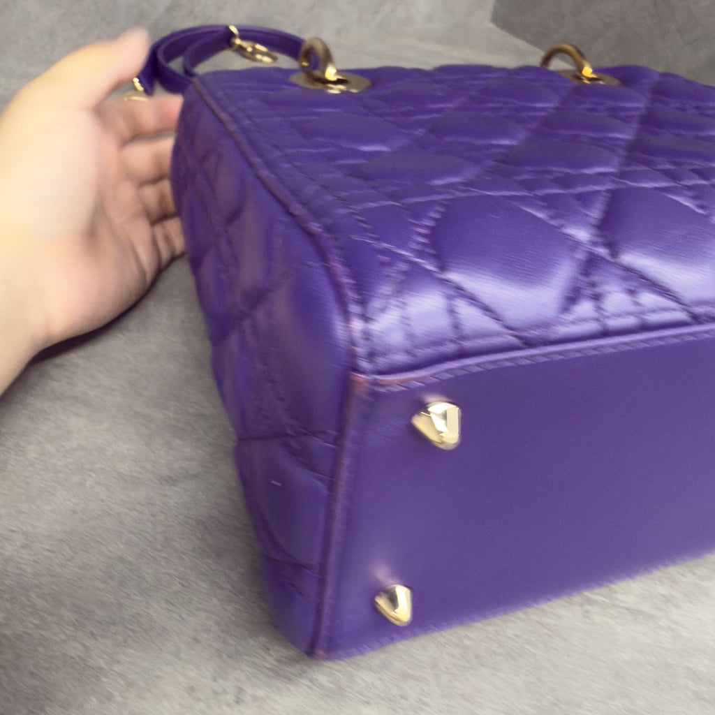 Dior lady dior middle size Purple
