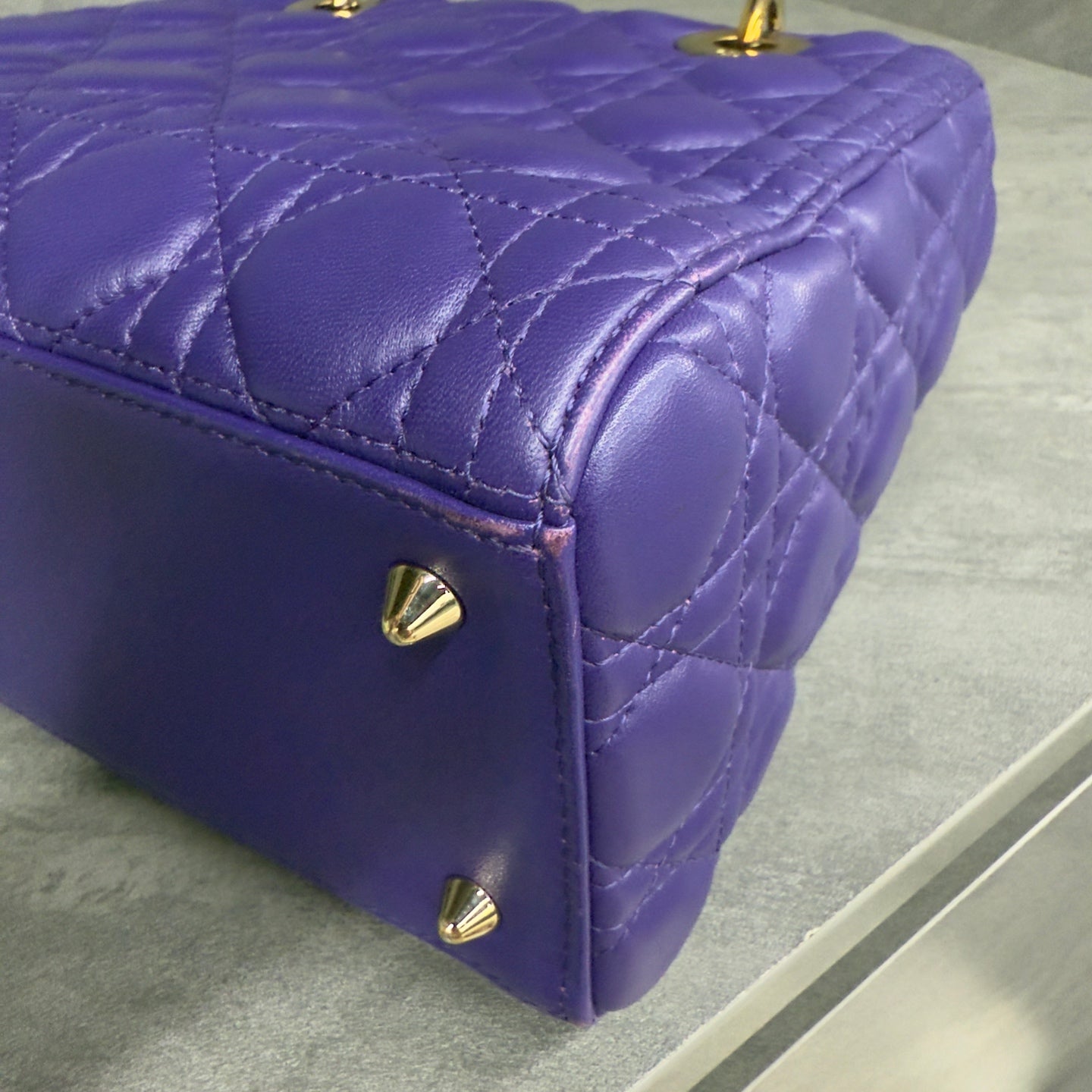 Dior lady dior middle size Purple
