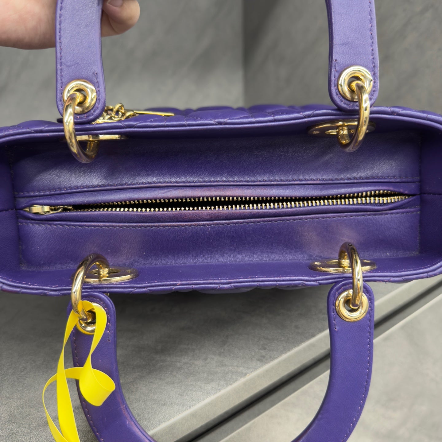 Dior lady dior middle size Purple