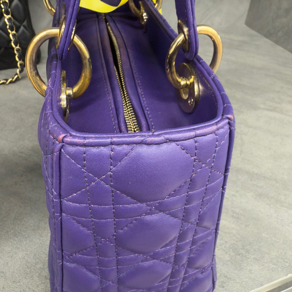 Dior lady dior middle size Purple
