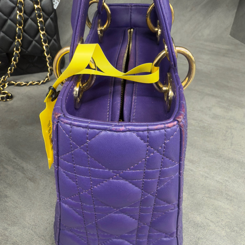 Dior lady dior middle size Purple