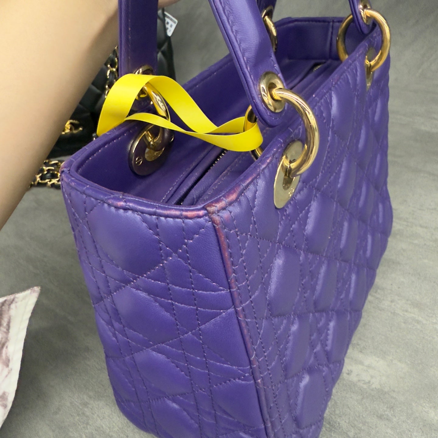 Dior lady dior middle size Purple