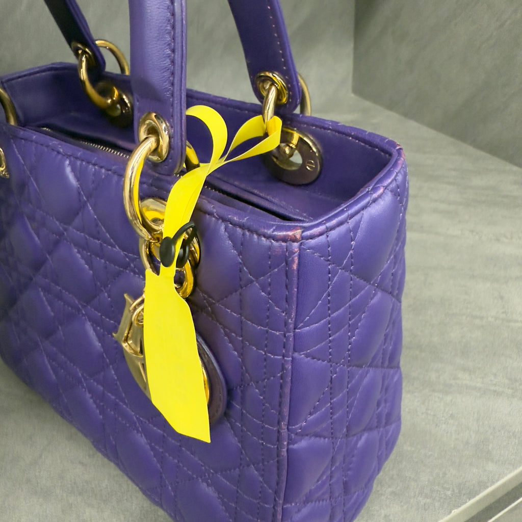 Dior lady dior middle size Purple