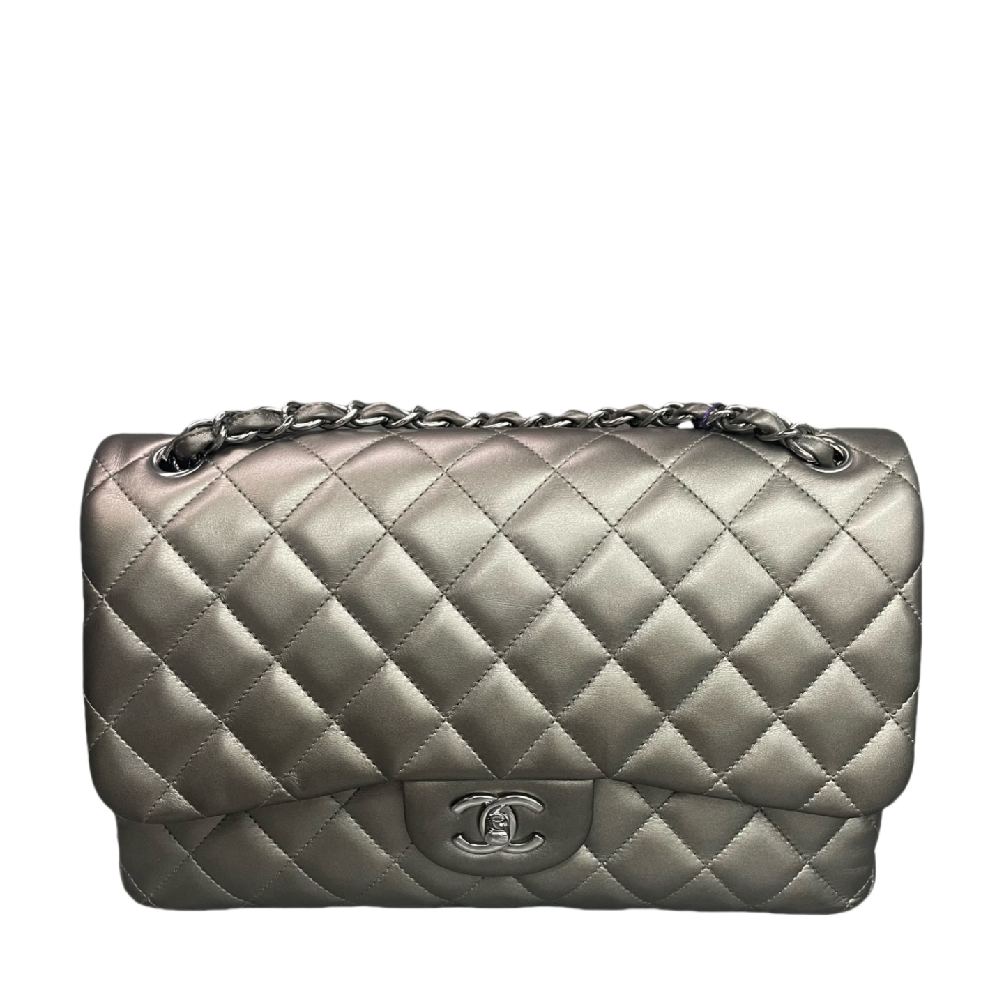 Chanel Classic Flap Sheepskin Jumbo Sliver