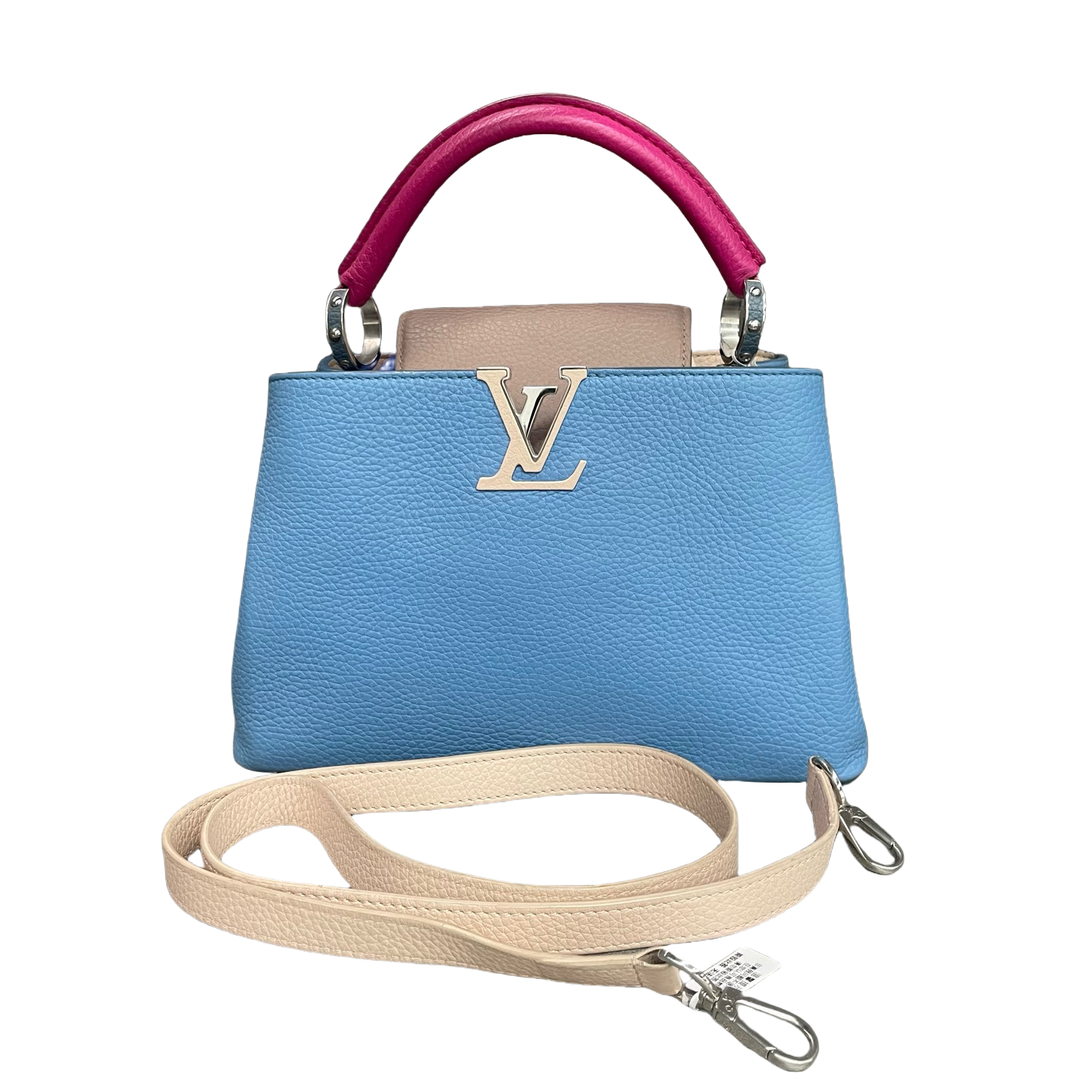 Louis Vuitton Capucines BB Blue with offwhite