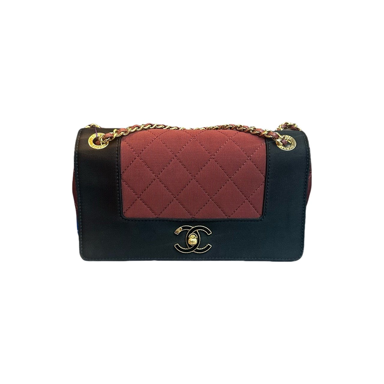 Chanel leboy Season series middle size black with red