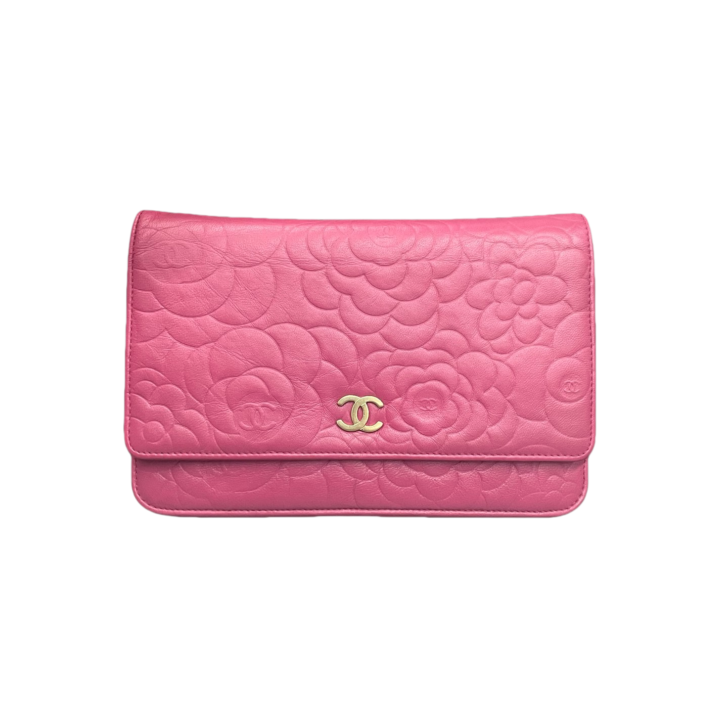 Chanel Camellia series woc pink